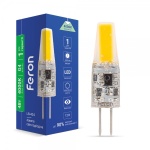 Світлодіодна лампа Feron LB-424 AC/DC12V 4W COB G4 4000K 320lm (6452)