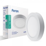 Світлодіодна панель Feron AL504 18W круг накладний 1350Lm 4000K 225*32mm OL (6660)