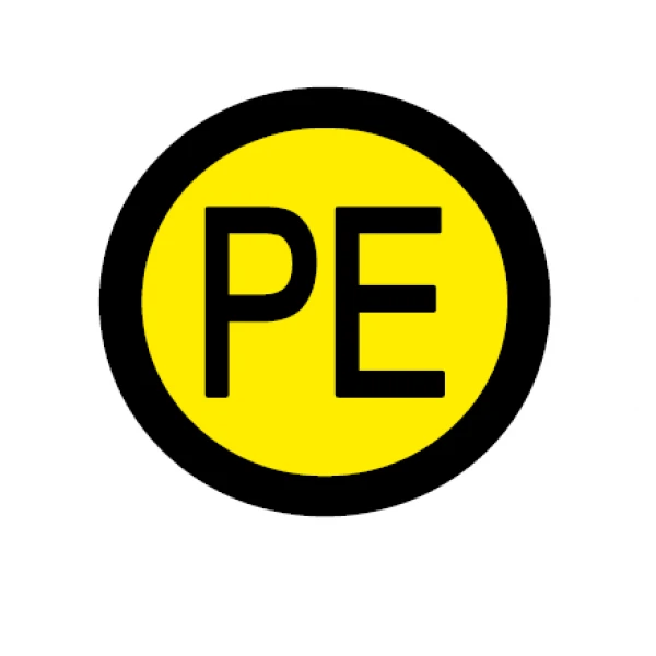 Знак "захист заземлення" PE (на аркуші 297 шт)