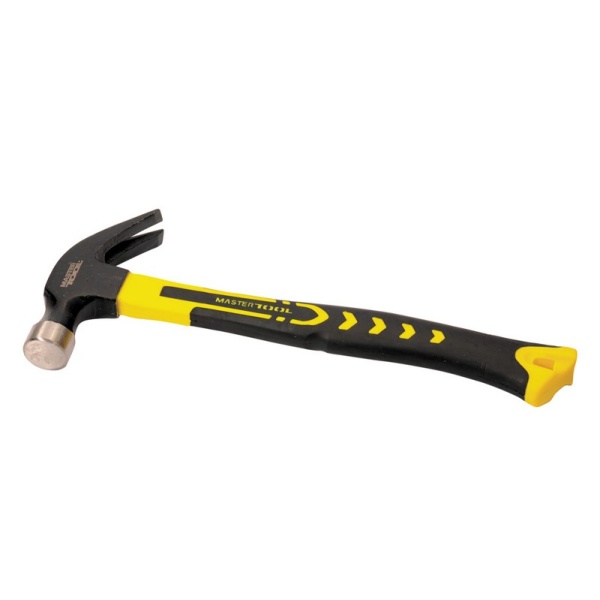 Молоток столярний MASTERTOOL 450 г рукоятка зі скловолокна 02-0704