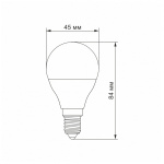 LED лампа VIDEX G45e 3.5W E14 4100K 220V 20шт/ящ (VL-G45e-35144) - Зображення 3