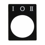 Табличка маркувальна "I 0 II" для кнопок XB2 - Зображення 2