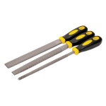 Рашпілі по дереву MASTERTOOL 3 шт 200 мм плоский/круглий/напівкруглий 06-0330