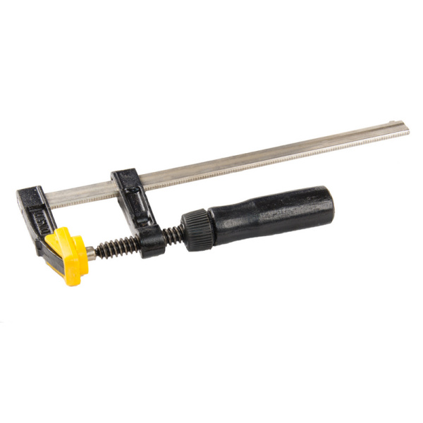 Струбцина столярна MASTERTOOL тип "F" 200х50 мм 1700Н дерев'яна ручка DIN5117 07-0001
