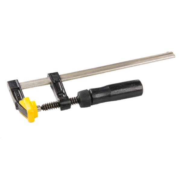 Струбцина столярна MASTERTOOL тип "F" 200х50 мм 1700Н дерев'яна ручка DIN5117 07-0001
