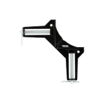 Струбцина кутова MASTERTOOL 90° ширина захвату 75 мм сила затискання 500 Н 07-0500