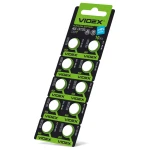 Батарейка для годинника Videx AG 8/LR1120 BLISTER CARD 10 ПК (100/1600) (AG8/10B/1.5V)