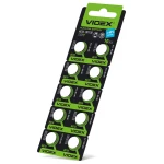 Батарейка для годинника Videx AG10/LR1130 BLISTER CARD 10 ПК (100/1600) (AG10/10B/1.5V)
