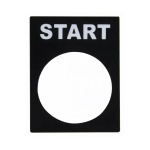 Табличка маркувальна START чорна для кнопок XB2 - Зображення 2