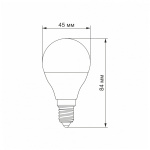LED лампа VIDEX G45e 7W E14 4100K 220V 20шт/ящ (VL-G45e-07144) - Зображення 3