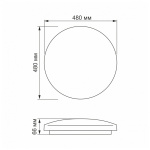 LED світильник настінно-стельовий VIDEX 48W 4100K 220V (VL-CLR-484R) Прямокутники - Зображення 5