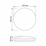 LED світильник настінно-стельовий VIDEX 48W 4100K 220V (VL-CLR-484S) Зоряне небо - Зображення 5