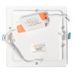 Світильник точковий врізний ЄВРОСВІТЛО 12Вт квадрат LED-S-170-12 6400К - Зображення 2