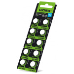 Батарейка для годинника Videx AG13/LR44 BLISTER CARD 10 ПК (100/1600) (AG13/10B/1.5V)