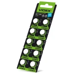 Батарейка для годинника Videx AG13/LR44 BLISTER CARD 10 ПК (100/1600) (AG13/10B/1.5V)