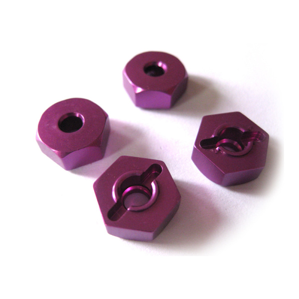 (02134) Purple Alum Wheel Hex Mount 4P