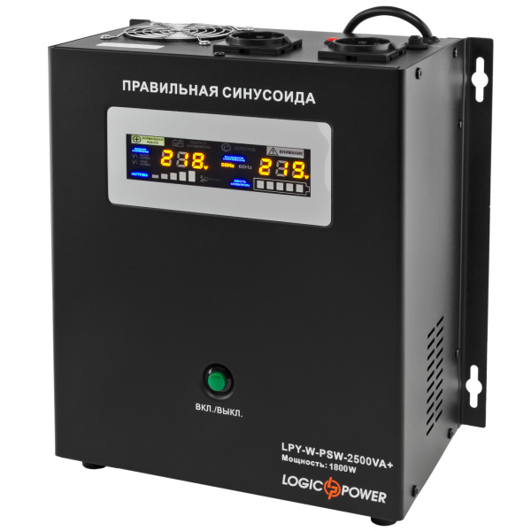 ДБЖ з правильною синусоїдою 24V LPY-W-PSW-2500VA+(1800Вт)10A/20A