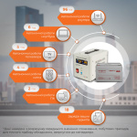 Комплект резервного живлення для котла LP (LogicPower) ДБЖ + літієва (LiFePO4) батарея (UPS 500VA + АКБ LiFePO4 640W) - Зображення 2