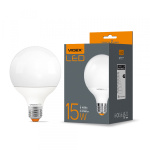 LED лампа VIDEX G95e 15W E27 4100K 220V 20шт/ящ (VL-G95e-15274)