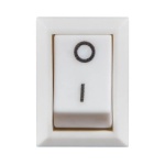 KCD1-101 White/White Перемикач 1 кл. білий - Зображення 2