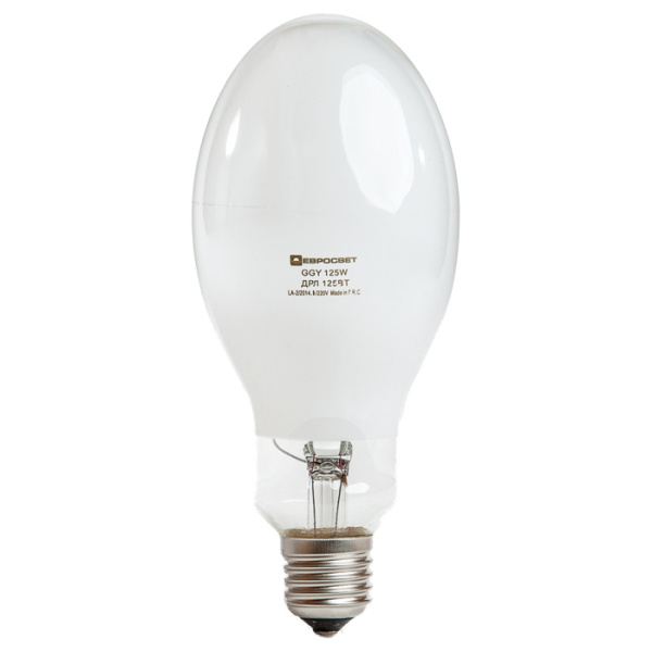 Лампа ртутна GGY 125W 220v E27 (Євросвіт)