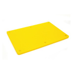Дошка обробна HDPE з жолобом, 600×400×18 мм, 6 протиковзних ніжок, жовта. - Зображення 2