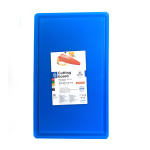 Дошка обробна HDPE з жолобом, 500×300×18 мм, 6 протиковзких ніжок, синя - Зображення 3
