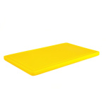 Дошка обробна HDPE з жолобом, 500×300×18 мм, 6 протиковзних ніжок, жовта. - Зображення 2