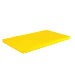 Дошка обробна HDPE з жолобом, 500×300×18 мм, 6 протиковзних ніжок, жовта. - Зображення 2