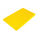 Дошка обробна HDPE з жолобом, 500×300×18 мм, 6 протиковзних ніжок, жовта. - Зображення 3