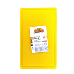 Дошка обробна HDPE з жолобом, 500×300×18 мм, 6 протиковзних ніжок, жовта. - Зображення 4