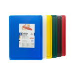 Дошка обробна HDPE з жолобом, 400 × 300 × 18 мм, 4 ніжки протиковзкі, червона - Зображення 3