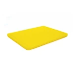 Дошка обробна HDPE з жолобом, 400 × 300 × 18 мм, 4 ніжки протиковзкі, жовта - Зображення 2