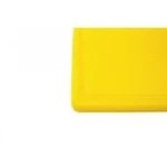 Дошка обробна HDPE з жолобом, 400 × 300 × 18 мм, 4 ніжки протиковзкі, жовта - Зображення 3