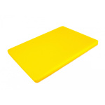 Двостороння обробна дошка LDPE, 400×300×20 мм, жовта