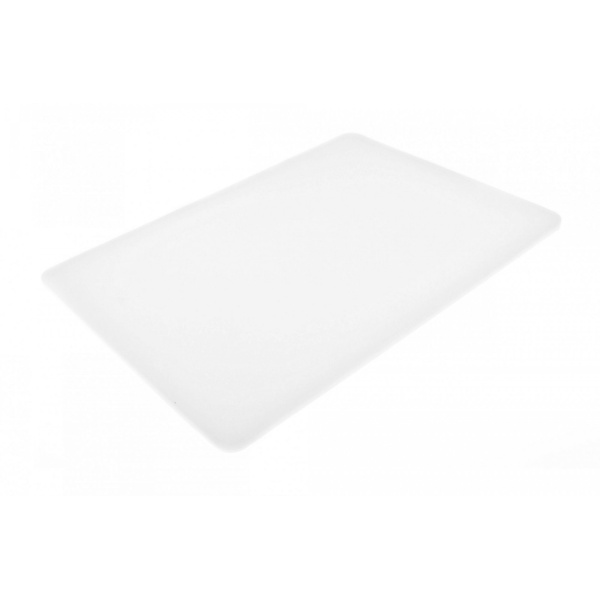 Двостороння обробна дошка LDPE, 400×300×10 мм, біла