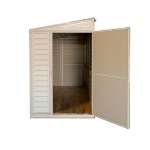 Сарай пластиковий Sidemate 242x122x185 см слонова кістка - Зображення 4