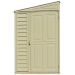 Сарай пластиковий Sidemate 242x122x185 см слонова кістка - Зображення 2