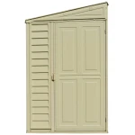 Сарай пластиковий Sidemate 242x122x185 см слонова кістка - Зображення 2