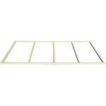 Сарай пластиковий Sidemate 242x122x185 см слонова кістка - Зображення 5