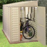 Сарай пластиковий Sidemate 242x122x185 см слонова кістка - Зображення 6