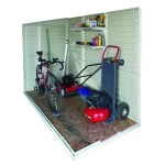 Сарай пластиковий Sidemate 242x122x185 см слонова кістка - Зображення 7
