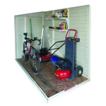 Сарай пластиковий Sidemate 242x122x185 см слонова кістка - Зображення 7