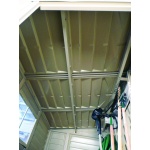 Сарай пластиковий Sidemate 242x122x185 см слонова кістка - Зображення 8