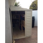 Сарай пластиковий Sidemate 242x122x185 см слонова кістка - Зображення 10
