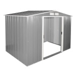 Сарай металевий ECO 262x182x191 см сірий з білим - Зображення 2