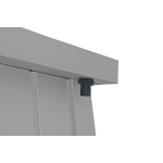 Сарай метал преміум Palladium 249x209x231 см срібло - Зображення 5