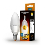 Лампа світлодіодна LED VIDEX C37 5W E14 3000K 220V (VL-C37-05143)