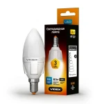 Світлодіодна лампа LED VIDEX C37 6W E14 3000K 220V (VL-C37-06143)