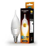 LED лампа VIDEX C37t 5W E14 4100K 220V (VL-C37t-05144)
